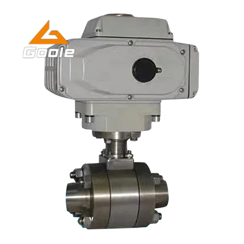 Q961F三片式電動焊接鍛鋼球閥 不銹鋼軟密封浮動式閥門